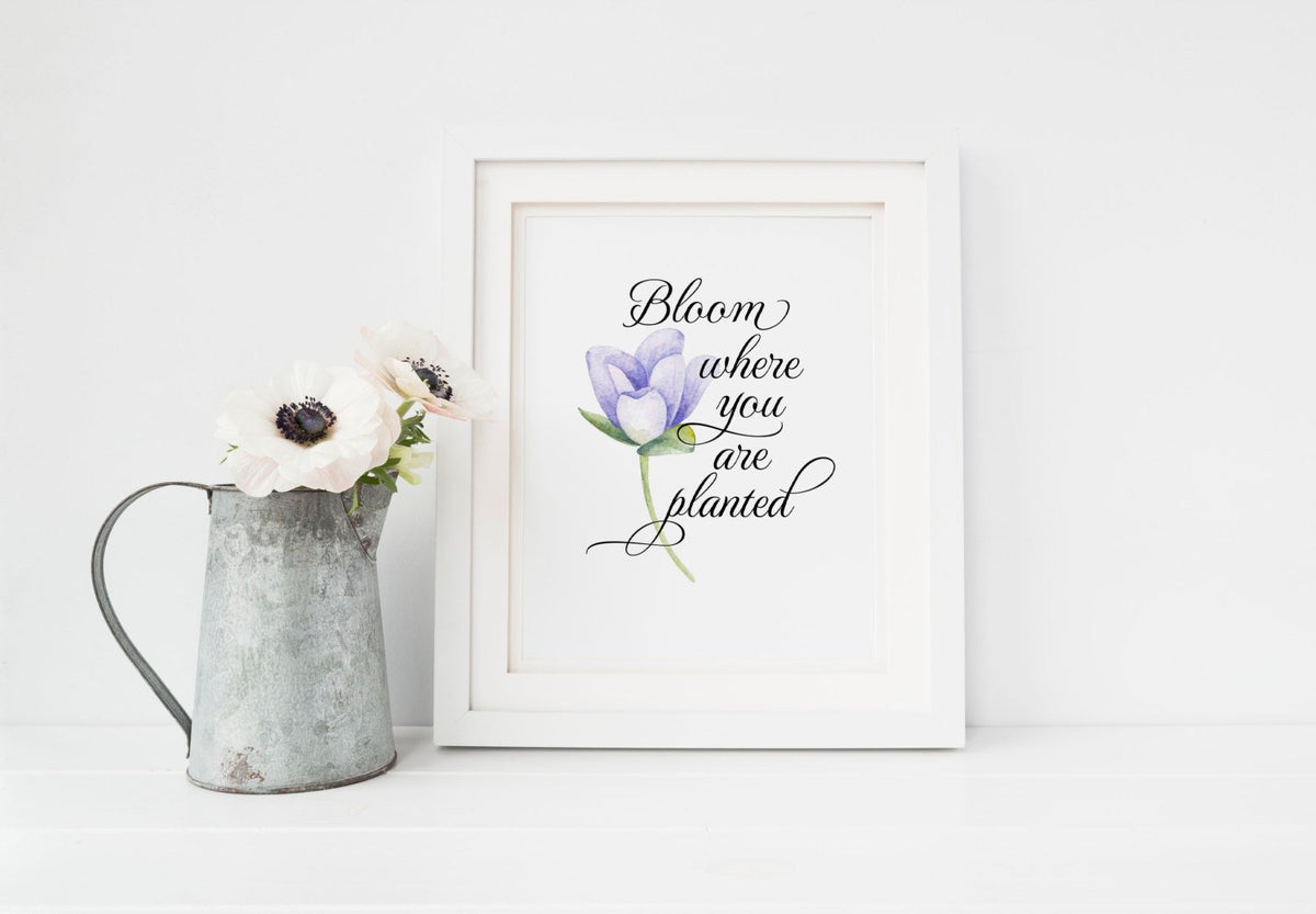 Bloom Where You Are Planted,screen Art, Porch Decor, Orgnal Art Not A