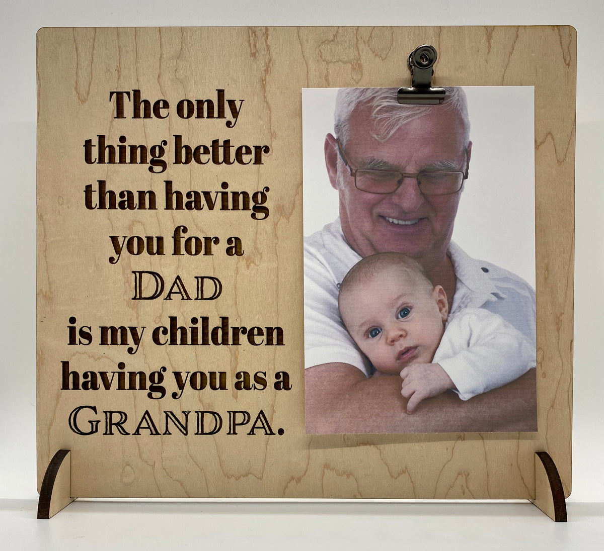 The only thing better than having you for our popular parents is our children having you for their Grandparents Rustic Sign/Frame Grandparents Love