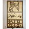 Personalized wood family name sign background 4