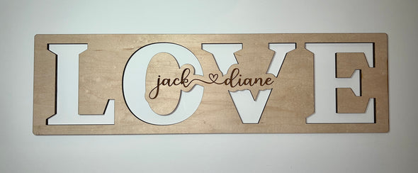 Personalized love sign, wedding gift