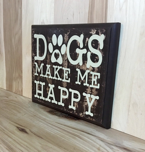 Wood sign for dog lovers.