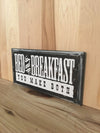 Bed and Breakfast western sign