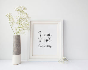 I can I will end of story art print for download.