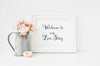 Welcome to our love story wedding art print.