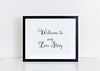 Welcome to our love story wedding art print in your choice of ink color.