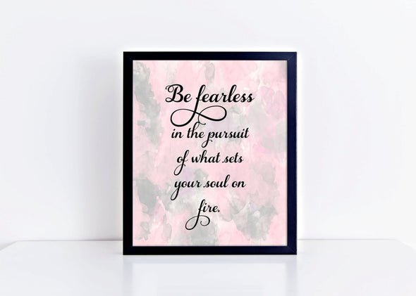 Motivational and inspirational wall art print for home or office.