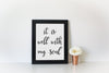 It is well with my soul calligraphy wall art print for download.