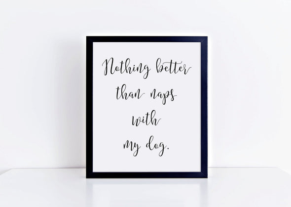 Fun art print for dog lovers for home decor.