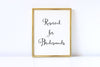 Reserved for bridesmaids sign for wedding decor.