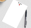 Teacher personalized apple notepads for great teacher gifts.