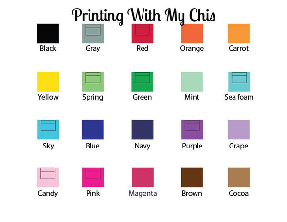 Ink color choices for art print
