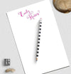 Modern calligraphy notepad personalized.