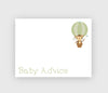 Digital download monkey theme baby advice cards