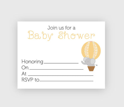 Digital download gender neutral baby showewr invitation