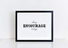 Digital download courage art print for home or office.