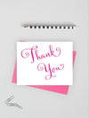 Modern folded thank you cards for wedding.