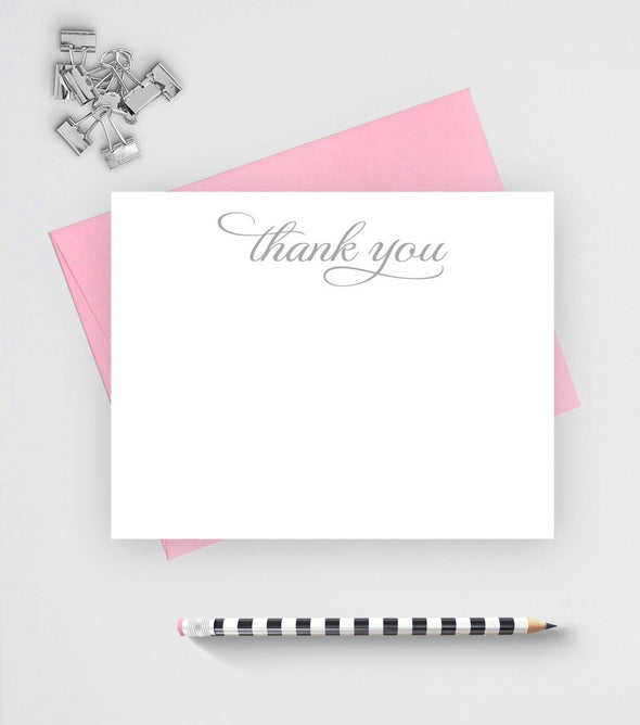 Thank you set of note cards with flourish are great for wedding thank yous.