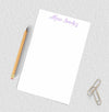 Calligraphy personalized notepad.