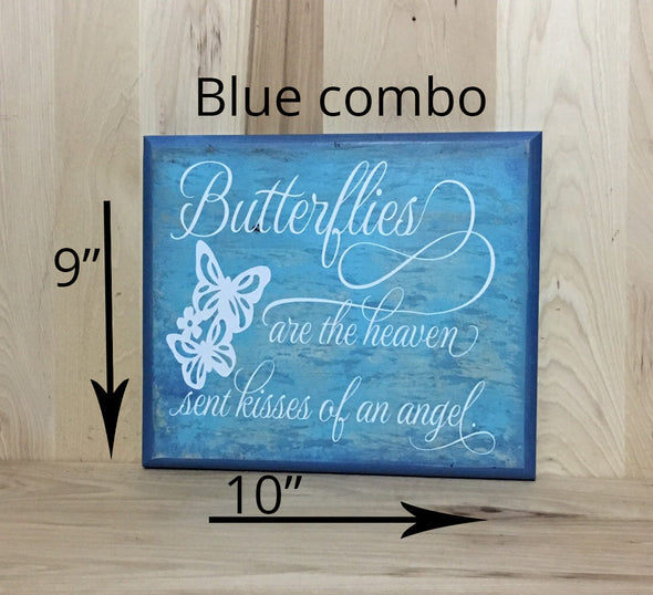 10x9 blue combo memorial wood sign with white lettering