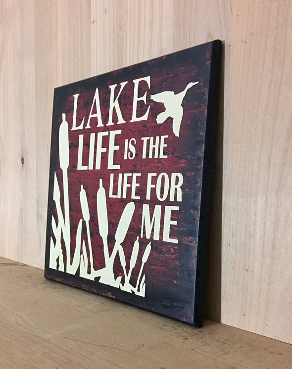 Wooden sign for cabin decor by the lake or man cave.