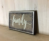 Family custom wooden sign makes a great gift.
