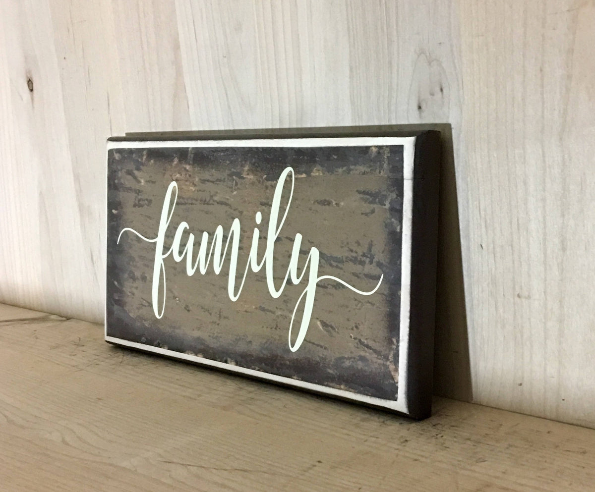 Calligraphy Family Sign, Family Wooden Sign, Mother's Day Gift ...