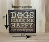 11x9 brown combo custom dog wooden sign.