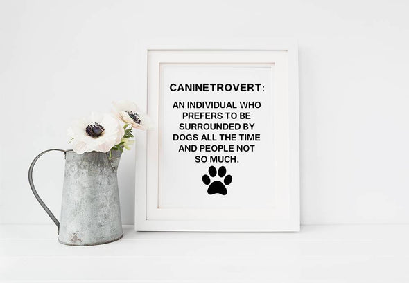 Dog art print makes a fun gift for dog lover.