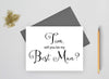 Personalized will you be my best man card for weddings.