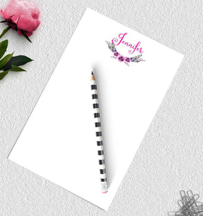 Personalized bohemian style notepad.
