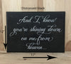 17x12 distressed black memorial wood sign with white lettering