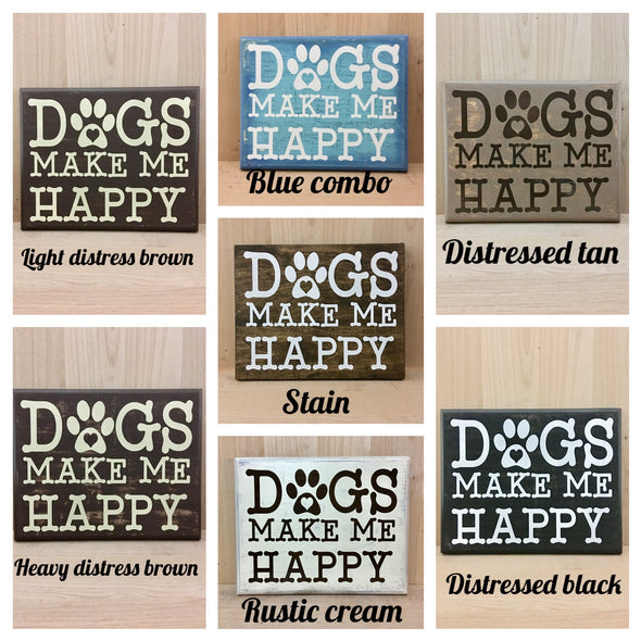 Wood sign 7 color choices