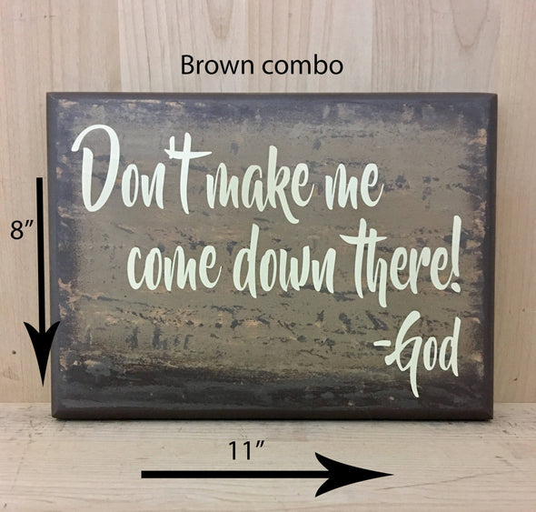 11x8 brown combo custom wooden sign for Christians