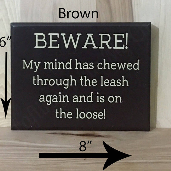 6x8 brown funny custom wood sign