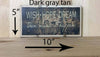 10x5 dark gray tan wood sign with cream lettering