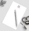 Bohemian style personalized notepad with antler design.