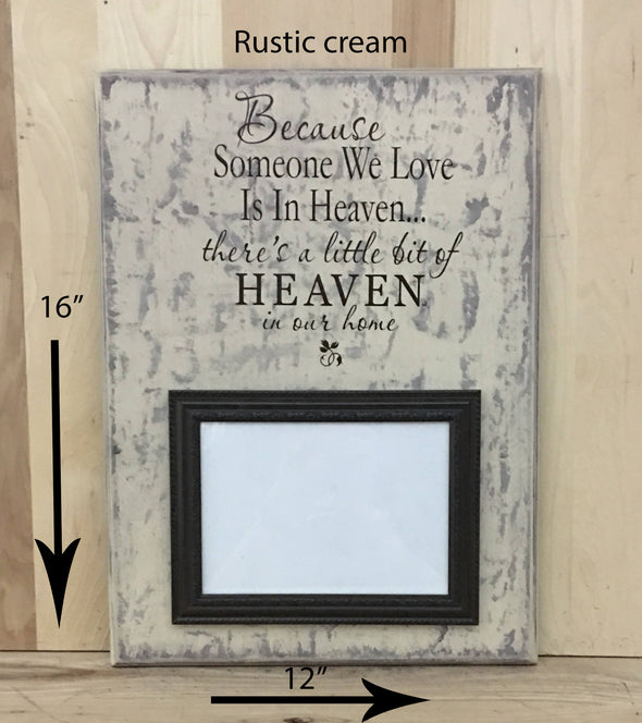 12x16 rustic cream memorial wood sign with brown lettering