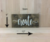 12x6 stain create custom wooden sign for creatives