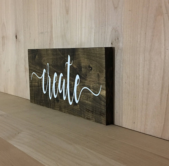 Create wood sign for home or office decor.