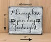 9x11 whitewash wood dog sign