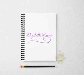 Womens personalized notebook journal