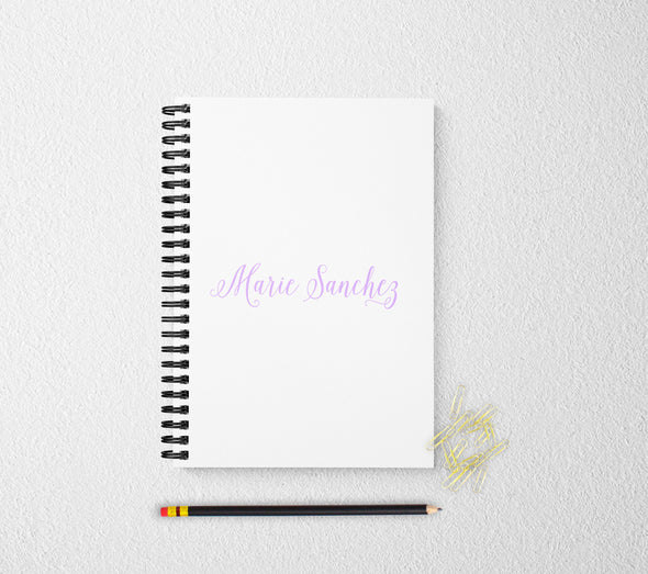 Script personalized notebook journal for women