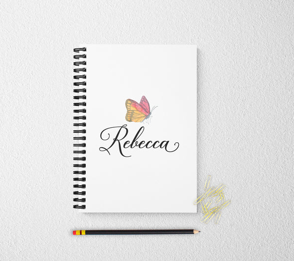 Butterfly personalized notebook