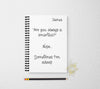 Funny personalized notebook