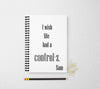 Control z personalized notebook funny personalized custom journal