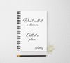 Dream personalized notebook personalized custom journal