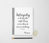Integrity CS Lewis quote personalized notebook personalized custom journal personalized journal gift