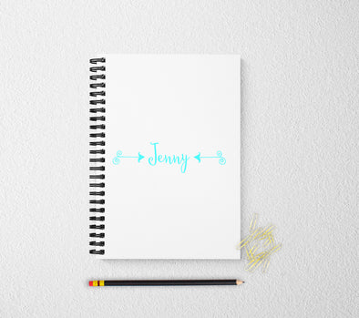Arrow personalized notebook