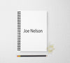 Mens personalized notebook journal blank page