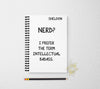 Nerd journal personalized notebook funny personalized custom journal personalized journal gift